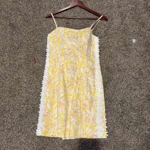 Lilly Pulitzer Yellow and White Dress